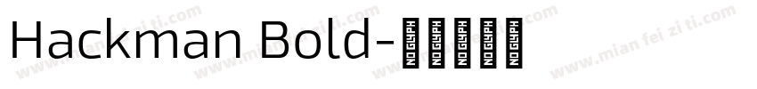 Hackman Bold字体转换